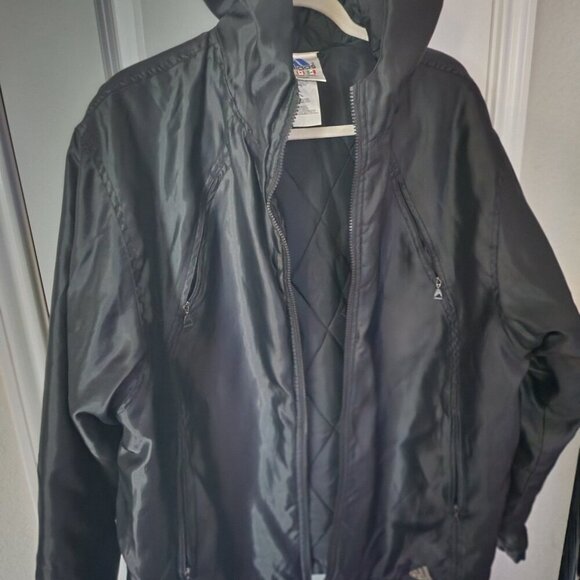 Heavy nylon Adidas jacket 4 zipper design nice! - Picture 5 of 14